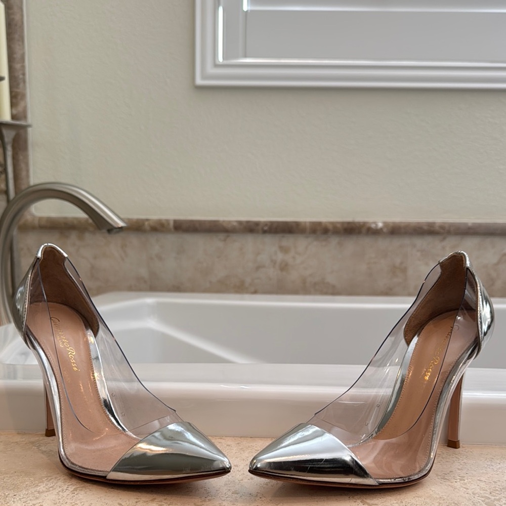 Gianvito Rossi Silver Women's Heels